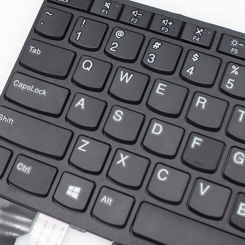 Replacement Laptop Keyboard for Lenovo ThinkPad X280 X390 X395 L13, X13 Gen 1, Yoga L13 Gen 1, with Frame Pointer No Backlight US Layout in Saudi Arabia