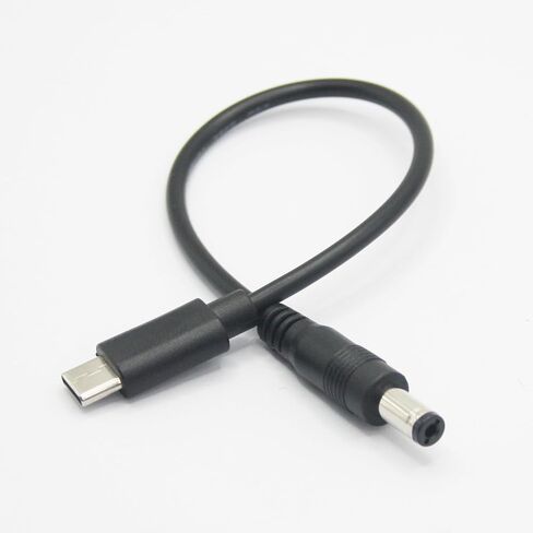 4 قطع قصيرة DC 5.5 مم × 2.1 مم إلى USB C سلك الطاقة 6 بوصة، DC 5521 ذكر إلى USB نوع C ذكر التوصيل 5 فولت 3A سلك تمديد كابل شحن الطاقة، للمروحة الصغيرة، مصباح السرير إلخ معدات USB من النوع C الأخرى in Saudi Arabia