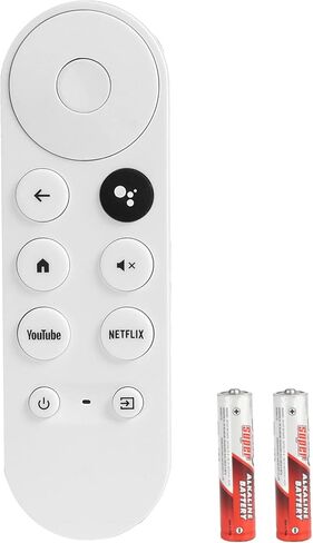 جهاز التحكم عن بعد الصوتي G9N9N متوافق مع Chromecast مع Google TV HD/4K Streaming Stick GA01409-US GA01919-US GA01920-US GA01923-US وحدة تحكم بديلة مع مفاتيح YouTube Netflix مع البطاريات in Kuwait