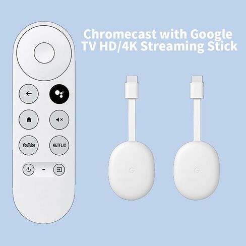 جهاز التحكم عن بعد الصوتي G9N9N متوافق مع Chromecast مع Google TV HD/4K Streaming Stick GA01409-US GA01919-US GA01920-US GA01923-US وحدة تحكم بديلة مع مفاتيح YouTube Netflix مع البطاريات in Kuwait