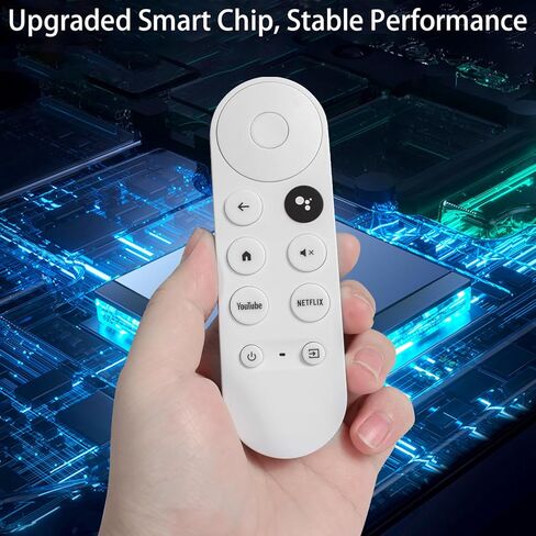 جهاز التحكم عن بعد الصوتي G9N9N متوافق مع Chromecast مع Google TV HD/4K Streaming Stick GA01409-US GA01919-US GA01920-US GA01923-US وحدة تحكم بديلة مع مفاتيح YouTube Netflix مع البطاريات in Kuwait