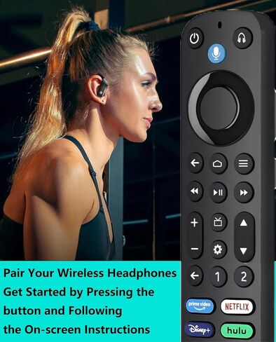 Replacement Voice-Remote-Control PRO for TV-Stick/TV Cube and Compatible with Insignia/Toshiba/Pioneer Fires Smart TVs in Saudi Arabia