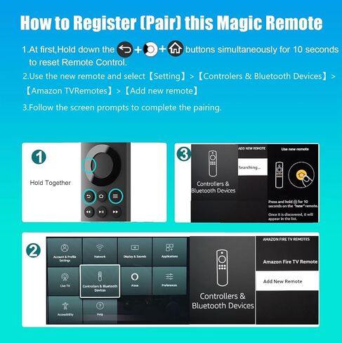 Replacement Voice-Remote-Control PRO for TV-Stick/TV Cube and Compatible with Insignia/Toshiba/Pioneer Fires Smart TVs in Saudi Arabia