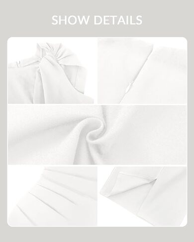 Womens Red Vintage Sleeveless Twist Knot Dress 2024 Knee Length Sheath Church Cocktail Work Office Ruched Pencil Dresses in Saudi Arabia