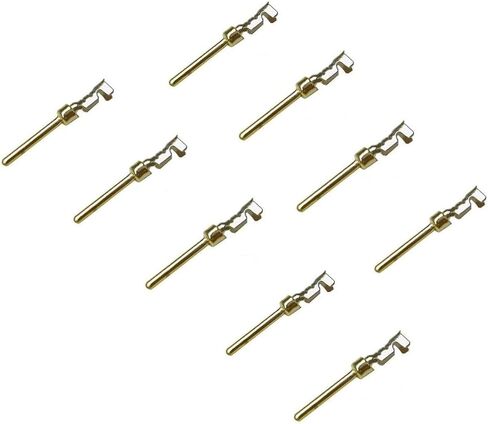 CompuCablePlusUSA.com Best DB9 Female Connector Kit, DB9 Female Crimp Type with Metal Hood + 9 Gold Plated Pro D-Sub Female Pins + Strain Relief Grommet, Most Complete DB9 Connector Kit Set in Kuwait