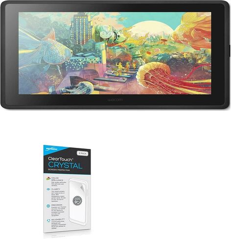 BoxWave Screen Protector Compatible with Wacom Cintiq 22 (DTK2260K0A) - ClearTouch Crystal (2-Pack), HD Film Skin - Shields from Scratches for Wacom Cintiq 22 (DTK2260K0A) in Saudi Arabia