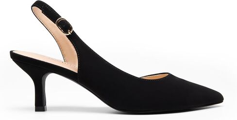 DREAM PAIRS Women's Kitten Heels Slingback Closed Pointed Toe Low Pumps Shoes Women Party Wedding Sexy Casual Dress Shoes in Saudi Arabia