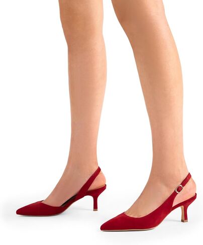 حلم أزواج المرأة هريرة الكعوب Slingback مغلق أشار تو مضخات منخفضة أحذية النساء حفل زفاف مثير فستان كاجوال أحذية in Saudi Arabia