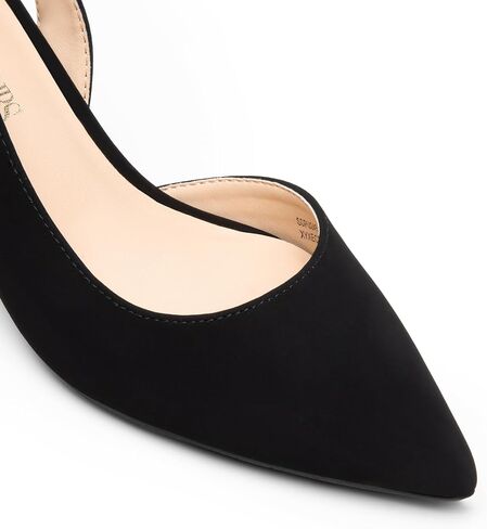 DREAM PAIRS Women's Kitten Heels Slingback Closed Pointed Toe Low Pumps Shoes Women Party Wedding Sexy Casual Dress Shoes in Saudi Arabia