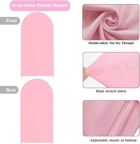7.2 FT Arch Backdrop Cover, White Arch Cover, Spandex Fitted Wedding Arch Covers Stretchy Backdrop, Chiara Backdrop Stand Covers for Baby Shower Birthday Balloon Arch Decor White in Saudi Arabia