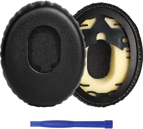 من أجل وسائد الأذن BOSE QC3، وسائد الأذن البديلة، وسائد الأذن المصنوعة من جلد البروتين الناعم، قطع غيار احترافية من إسفنج الذاكرة لسماعات Bose QuietComfort 3 (QC3) وOE1 - أسود in Kuwait