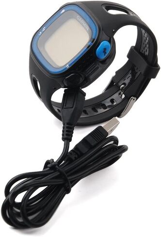 شاحن بديل لجهاز Forerunner 10/15 للنساء/الرجال - كابل شحن USB لشاحن البيانات لـ Garmin Forerunner 10/Garmin Forerunner 15 الحجم: صغير/كبير (كبير - أسود) in Saudi Arabia