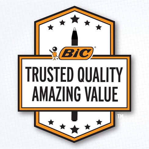 BIC Cristal Xtra Smooth Black Ballpoint Pens, Reliable Medium Point (1.0mm), 12-Count Pack in Kuwait