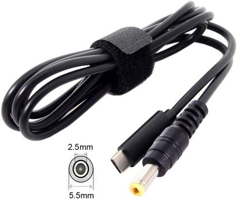 كابل إدخال تشينيانغ DC 5.5x2.5 مم إلى النوع C USB-C لأجهزة الكمبيوتر المحمول (5.5x2.5 مم إلى USB-c) in Saudi Arabia