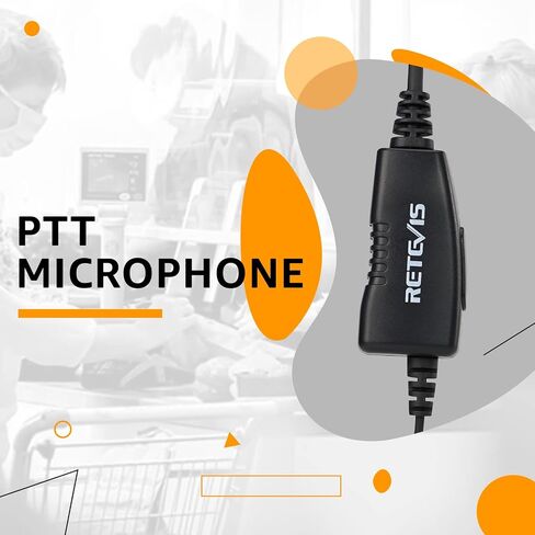 سماعة رأس دوارة Retevis لجهاز Walkie Talkie مع ميكروفون، أنبوب ملفوف، متوافقة مع Motorola CP100D CP185 CP200 CP200D GP300 GP2000 BRP40 HYT TC610 راديو ثنائي الاتجاه، سماعة أذن راديو ناعمة من النوع C 2 دبوس ثنائي الاتجاه (حزمة واحدة) in Saudi Arabia