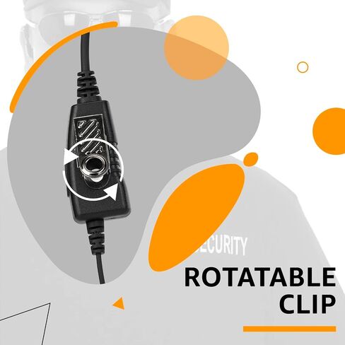 سماعة رأس دوارة Retevis لجهاز Walkie Talkie مع ميكروفون، أنبوب ملفوف، متوافقة مع Motorola CP100D CP185 CP200 CP200D GP300 GP2000 BRP40 HYT TC610 راديو ثنائي الاتجاه، سماعة أذن راديو ناعمة من النوع C 2 دبوس ثنائي الاتجاه (حزمة واحدة) in Saudi Arabia