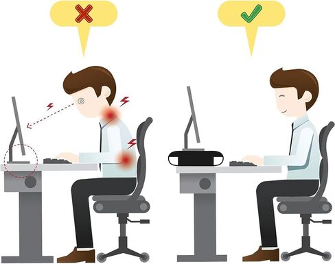 حامل شاشة خشبي ومنظم مكتب، درج شبكي معدني، مساحة تخزين إضافية، تصميم موفر للمساحة، يناسب جميع أجهزة الكمبيوتر المحمولة in Kuwait