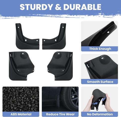 Compatible with Mud Flaps Kit 2021 2022 2023 2024 Volkswagen ID.4 VW ID4 Splash Guards Fender Accessories Front and Rear Set 4Pcs in Saudi Arabia