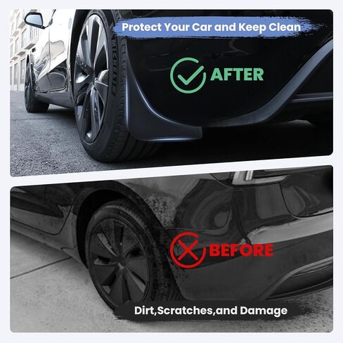 Compatible with Mud Flaps Kit 2021 2022 2023 2024 Volkswagen ID.4 VW ID4 Splash Guards Fender Accessories Front and Rear Set 4Pcs in Saudi Arabia