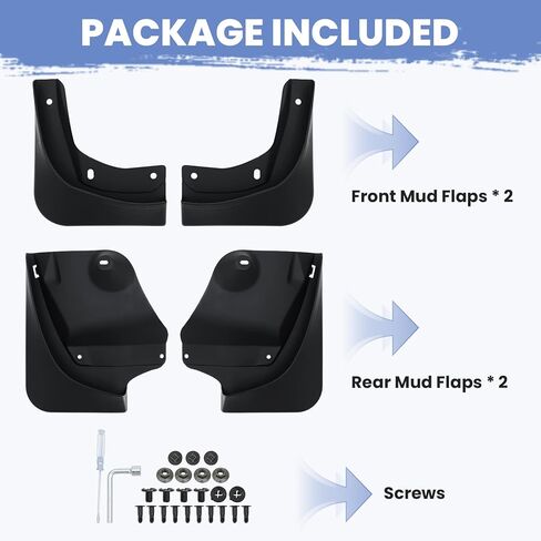 Compatible with Mud Flaps Kit 2021 2022 2023 2024 Volkswagen ID.4 VW ID4 Splash Guards Fender Accessories Front and Rear Set 4Pcs in Saudi Arabia