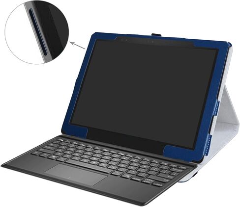 Dell Latitude 5285 Case,Mama Mouth PU Leather Folio Stand Cover for 12.3" Dell Latitude 5285 (12.3 Inch HD IPS Touch) 2in1 Laptop,Black in Saudi Arabia