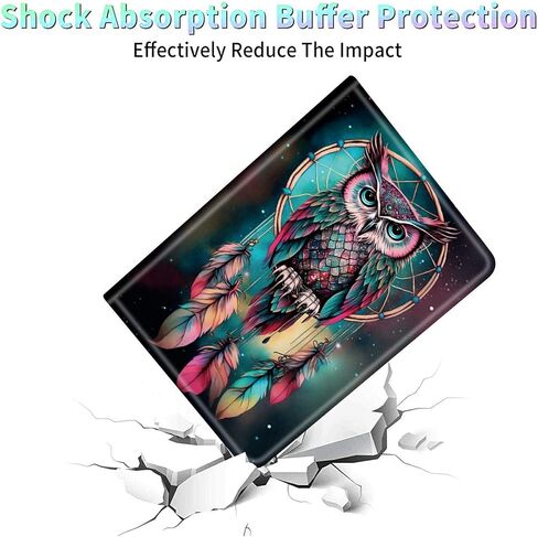لحافظة الكمبيوتر اللوحي Fire HD 10 الجديدة كليًا (الجيل الثالث عشر، إصدار 2023 فقط) غطاء ذكي بحامل قابل للتعديل من جلد البولي يوريثان مقاس 10.1 بوصة مع تنبيه/غفو تلقائي لجهاز Fire Tablet 10 2023، زهرة القمر ستار in Kuwait