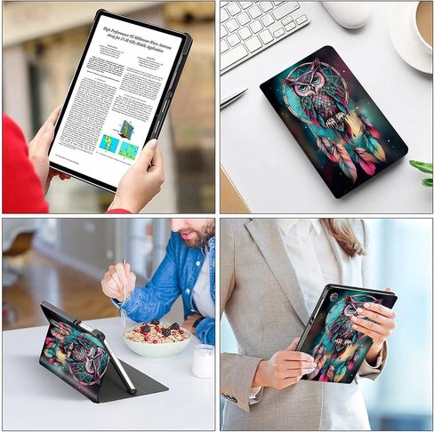 لحافظة الكمبيوتر اللوحي Fire HD 10 الجديدة كليًا (الجيل الثالث عشر، إصدار 2023 فقط) غطاء ذكي بحامل قابل للتعديل من جلد البولي يوريثان مقاس 10.1 بوصة مع تنبيه/غفو تلقائي لجهاز Fire Tablet 10 2023، زهرة القمر ستار in Kuwait