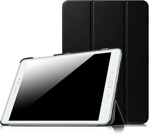 Fintie Slim Shell Case for Samsung Galaxy Tab A 9.7 - Ultra Lightweight Protective Stand Cover with Auto Sleep/Wake Feature for Tab A 9.7-Inch Tablet SM-T550, SM-P550 (with S Pen Version), Black in Saudi Arabia