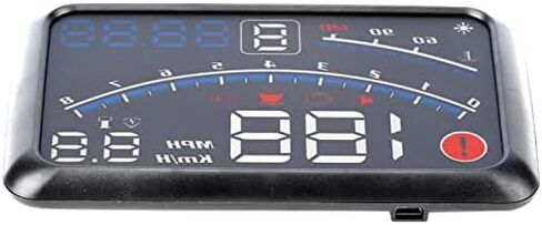 KIMISS Digital GPS Speedometer Universal Heads Up Display MPH/KM/h عرض HUD الذكي للسيارة، لوحة القيادة الرقمية الصغيرة للسيارة، نظام عرض عداد السرعة على الزجاج الأمامي in Saudi Arabia