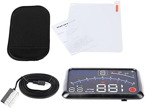 KIMISS Digital GPS Speedometer Universal Heads Up Display MPH/KM/h عرض HUD الذكي للسيارة، لوحة القيادة الرقمية الصغيرة للسيارة، نظام عرض عداد السرعة على الزجاج الأمامي in Saudi Arabia