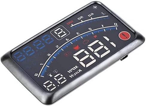 KIMISS Digital GPS Speedometer Universal Heads Up Display MPH/KM/h عرض HUD الذكي للسيارة، لوحة القيادة الرقمية الصغيرة للسيارة، نظام عرض عداد السرعة على الزجاج الأمامي in Saudi Arabia