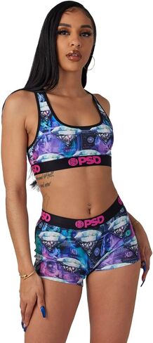 PSD Women's Benji Paisley Boy Shorts, Multi, M in Saudi Arabia