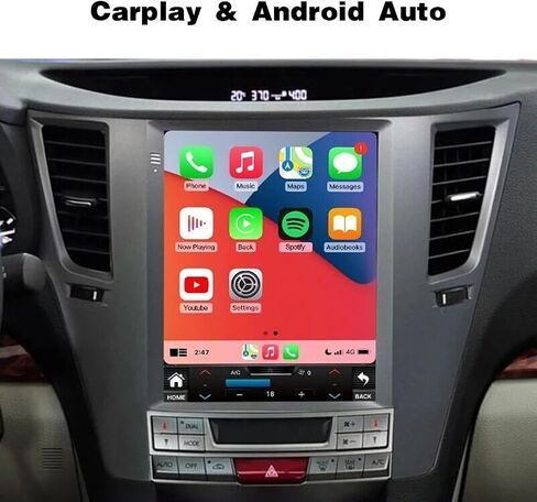 2+32G Android 13 CarPlay Stereo مناسب لـ Subaru Outback Legacy 2009 2010 2011 2012 2013 2014، Slakerbe شاشة لمس 9.7 بوصة لاسلكية CarPlay & Android Auto مع وصلة مرآة بلوتوث GPS واي فاي FM in Saudi Arabia