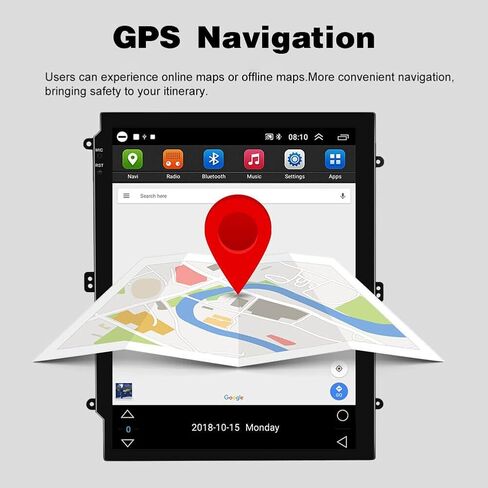 2+32G Android 13 CarPlay Stereo مناسب لـ Subaru Outback Legacy 2009 2010 2011 2012 2013 2014، Slakerbe شاشة لمس 9.7 بوصة لاسلكية CarPlay & Android Auto مع وصلة مرآة بلوتوث GPS واي فاي FM in Saudi Arabia