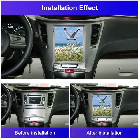 2+32G Android 13 CarPlay Stereo مناسب لـ Subaru Outback Legacy 2009 2010 2011 2012 2013 2014، Slakerbe شاشة لمس 9.7 بوصة لاسلكية CarPlay & Android Auto مع وصلة مرآة بلوتوث GPS واي فاي FM in Saudi Arabia
