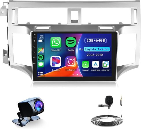Hodozzy 8 Core 2G+64G Android Car Stereo for Toyota Avalon 2006 2007 2008 2009 2010 مع Carplay Android Auto، 9 بوصة IPS شاشة تعمل باللمس راديو السيارة مع DSP GPS Navi Mirror Link WiFi Bluetooth FM/RDS in Saudi Arabia