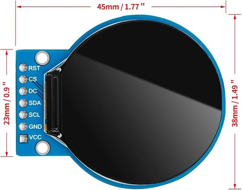 2 Pcs 0.96 Inch OLED I2C IIC Display Module 12864 128x64 Pixel SSD1306 Mini Self-Luminous OLED Screen Board with 120pcs Dupont Wire Compatible with Arduino Raspberry Pi (Blue & Yellow) in Saudi Arabia