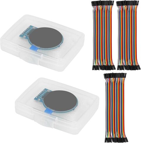 2 Pcs 0.96 Inch OLED I2C IIC Display Module 12864 128x64 Pixel SSD1306 Mini Self-Luminous OLED Screen Board with 120pcs Dupont Wire Compatible with Arduino Raspberry Pi (Blue & Yellow) in Saudi Arabia