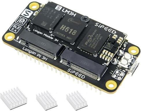 Sipeed LonganPi 3H 4GB LPDDR4 Allwinner H618 Linux Single Board Computer, Wireless Dual-Band WiFi Development Board, 4Kp60 Display, Gigabit Ethernet Port, Compatible with Raspberry Pi Zero W (4+32GB) in Saudi Arabia