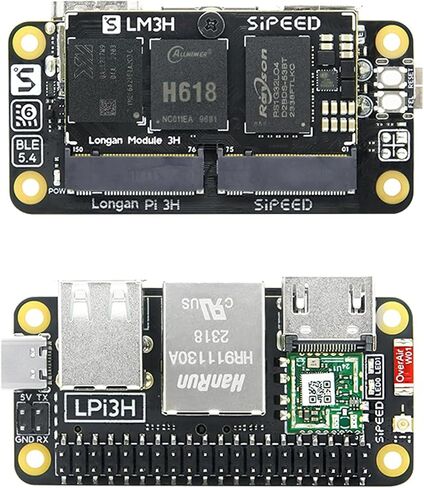 Sipeed LonganPi 3H 4GB LPDDR4 Allwinner H618 Linux Single Board Computer, Wireless Dual-Band WiFi Development Board, 4Kp60 Display, Gigabit Ethernet Port, Compatible with Raspberry Pi Zero W (4+32GB) in Saudi Arabia