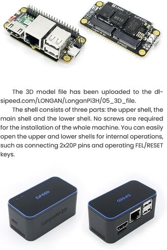 Sipeed LonganPi 3H 4GB LPDDR4 Allwinner H618 Linux Single Board Computer, Wireless Dual-Band WiFi Development Board, 4Kp60 Display, Gigabit Ethernet Port, Compatible with Raspberry Pi Zero W (4+32GB) in Saudi Arabia
