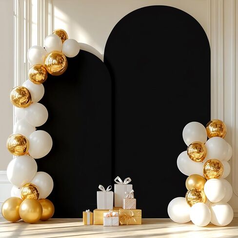 Yellow Arch Backdrop Covers - 7.2FT, 6FT Spandex Fitted Wedding Arch Stand Covers Round Top Chiara Arch Backdrop Cover for Wedding Birthday Party Decoration in Saudi Arabia