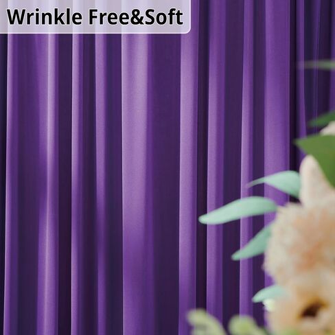 10x10 Black Backdrop Curtain for Parties, Wedding Wrinkle Free Black Photo Curtains,Backdrop Drapes Fabric Decoration for Graduation Baby Shower 5ft x 10ft,2 Panels in Saudi Arabia