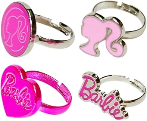 Lilo & Stitch Jewelry: 4-Piece Adjustable Rings for Girls (Angel, Lilo & Stitch Rings with metal charm) Dress Up For Girls Perfect Stitch Gifts For 6 Year Old Girl Kids Ring Disney Accessories Ages4+ in Saudi Arabia