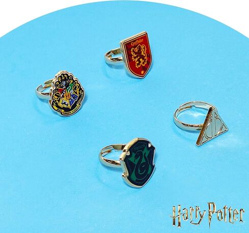 Lilo & Stitch Jewelry: 4-Piece Adjustable Rings for Girls (Angel, Lilo & Stitch Rings with metal charm) Dress Up For Girls Perfect Stitch Gifts For 6 Year Old Girl Kids Ring Disney Accessories Ages4+ in Saudi Arabia