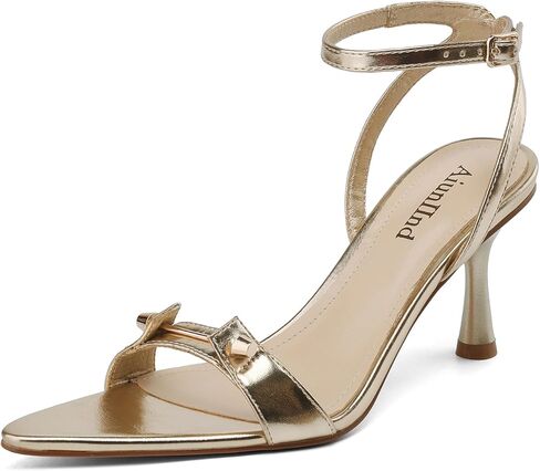 صنادل نسائية مفتوحة من الأمام بأربطة صنادل بكعب ستيليتو للحفلات الراقصة وحفلات العودة للوطن أحذية أنيقة باللون الأسود in Kuwait