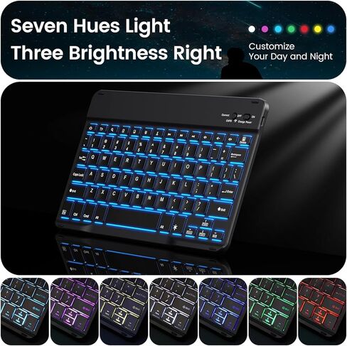 حافظة INFILAND لجهاز سامسونج جالاكسي تاب A9+ Plus مقاس 11 بوصة موديل 2023 (SM-X210/X216/X218) مع دوران 360 درجة، غطاء حامل رفيع مغناطيسي قابل للفصل، أسود in Kuwait