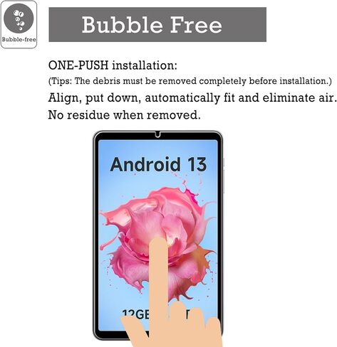 [2PACK 9H صلابة مضادة للخدش وخالية من الفقاعات وسهلة التركيب واقي شاشة من الزجاج المقسى لجهاز Alldocube iPlay 50 Mini/Alldocube iPlay 50 Mini Pro 8.4" اللوحي in Kuwait