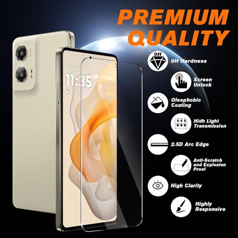4 Pack Screen Protector for Motorola Moto G stylus 5G (2024),Ultra HD Tempered Glass,9H Hardness,Case Friendly,Easy Installation,Anti-Shatter,Bubble Free in Saudi Arabia