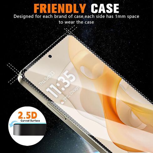 4 Pack Screen Protector for Motorola Moto G stylus 5G (2024),Ultra HD Tempered Glass,9H Hardness,Case Friendly,Easy Installation,Anti-Shatter,Bubble Free in Saudi Arabia